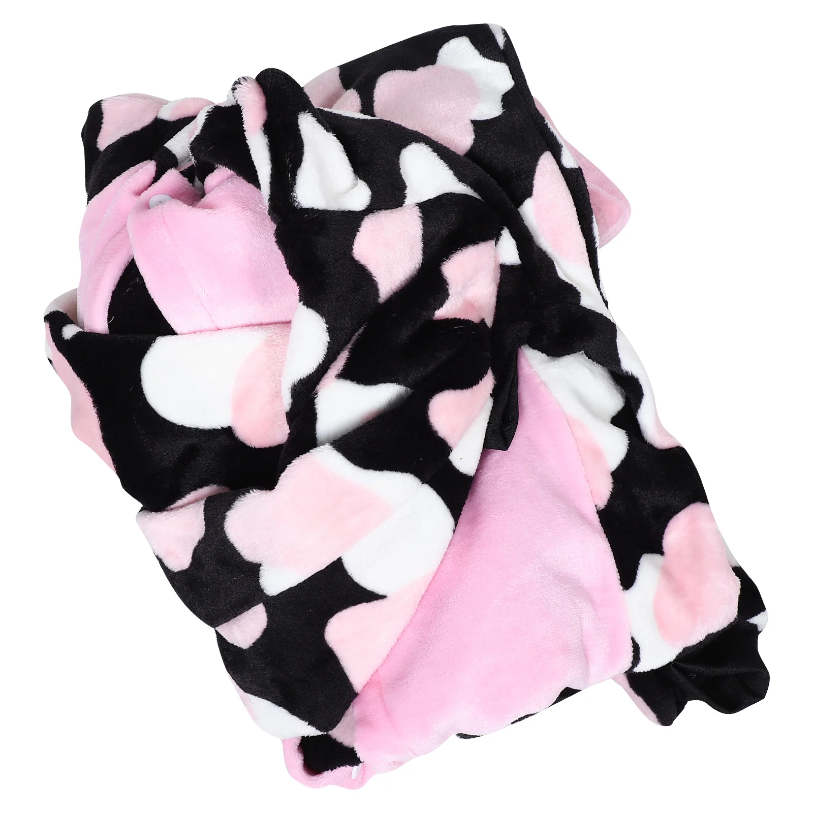 

Унисекс, пижама-комбинезон с молочной коровой, мягкая, теплая, утолщенная, костюм на Хэллоуин, одежда для сна с мультяшными животными, L, женская пижама с коровой