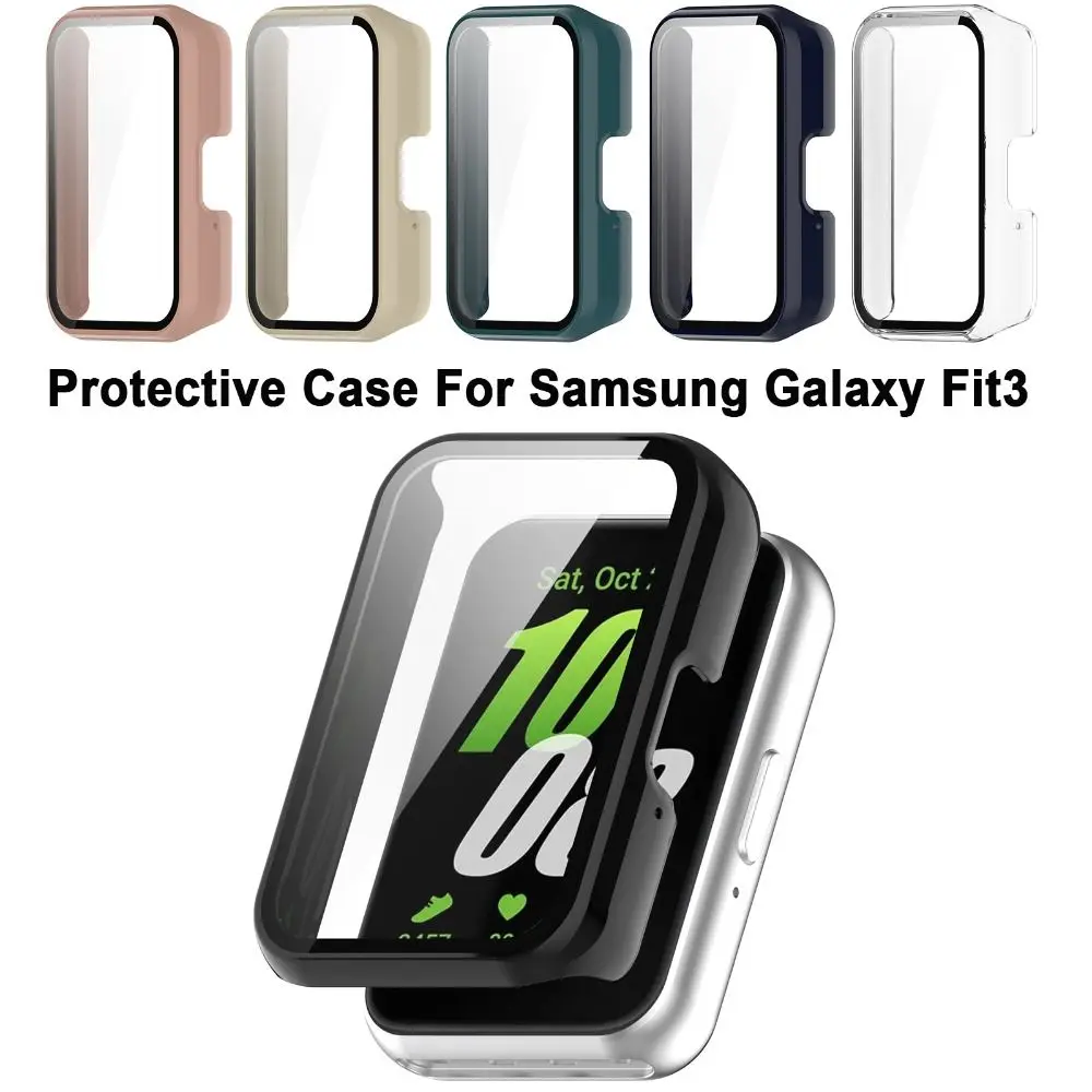 جراب واقي مقسى للكمبيوتر لساعة سامسونج جالاكسي ، غطاء كامل ، واقي شاشة ، غلاف ذكي ، ملحقات ، Fit3 ، جديد