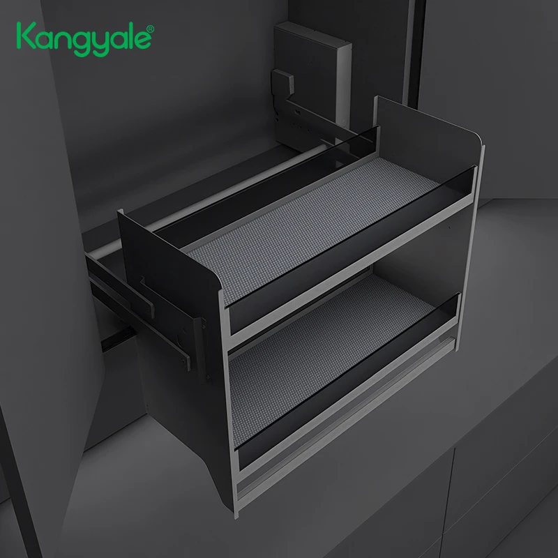 Kitchen Elevator System Tall Cabinet Lift up and Down Pull Basket Electric Kitchen Lifting Basket