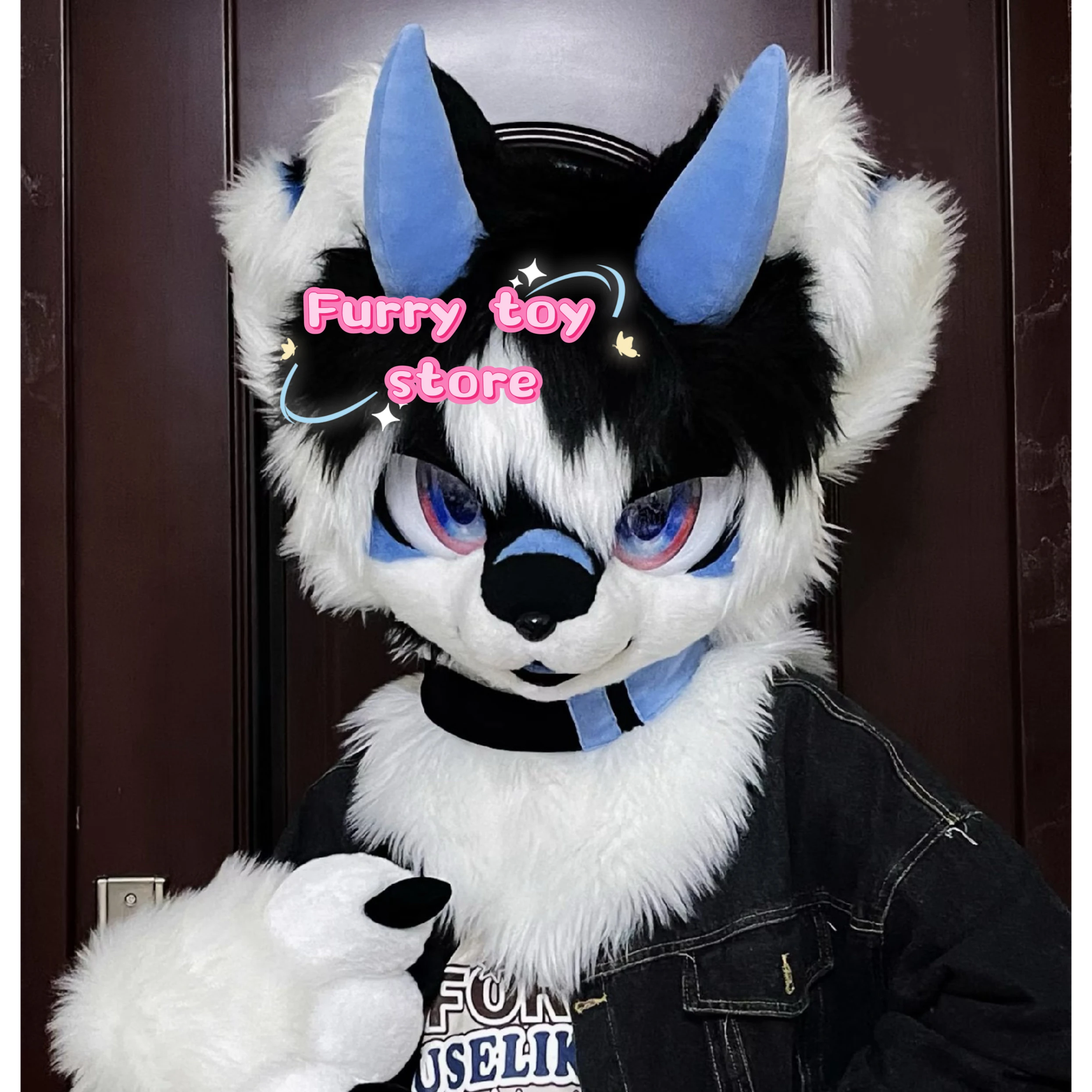 Furry Head Fursuit Headsets CuteCosplay Dog Wolf Head Costumes Customized Fursona Comiket Furries Doll Kig Series Kawaii Animal