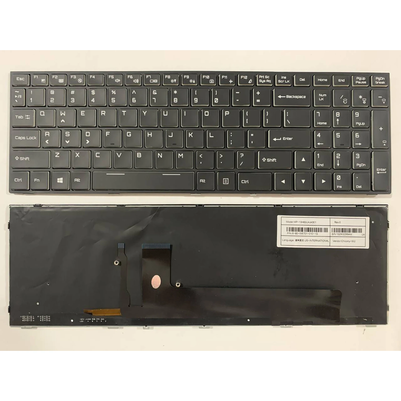 Laptop keyboard US Layout for Eluktronics P650RP6 P650RP6-G P650RS P650RS-G