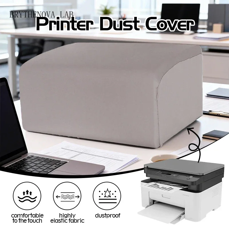 Printer Dust Cover Practical Dustproof Easy to Store Protector Milk Silk for Living Study Room Room Home Office Printer Cover