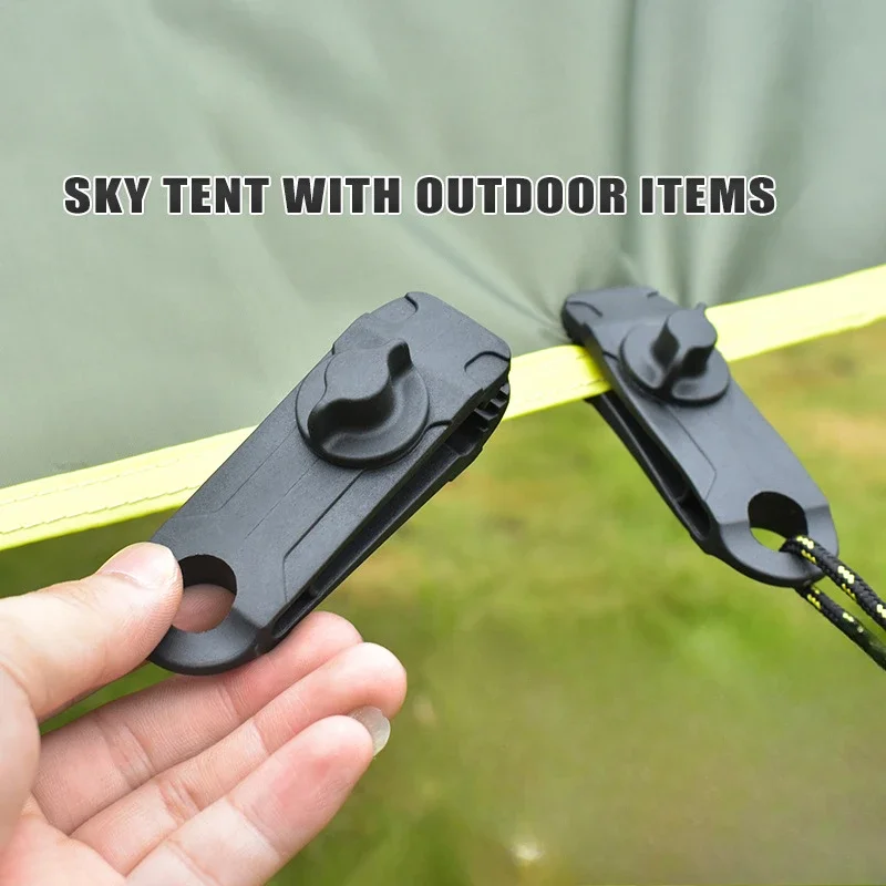 1PCS Awning Clamp Tarp Clips Heavy Duty Lock Grip Tent Fasteners Clips Pool Awning Bungee Cord Car Tighten for Outdoor Camping