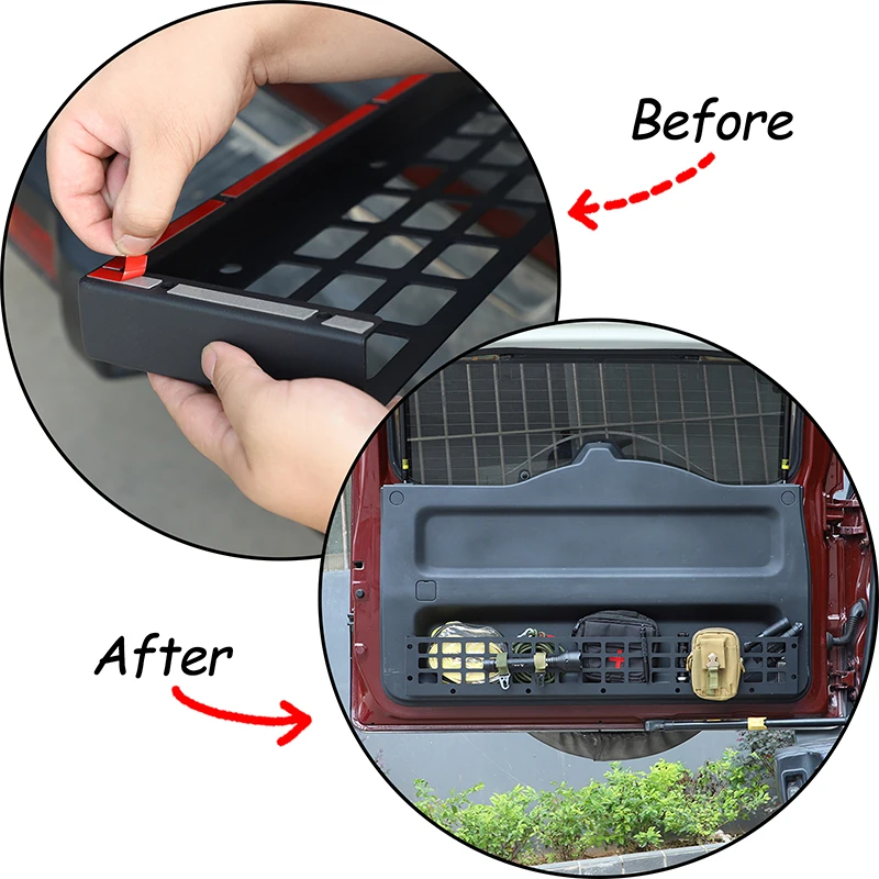 For Toyota FJ Cruiser 2007-2021 Automotive Interior Modification Accessories Automotive Tailgate Hanger Aluminum Alloy 4