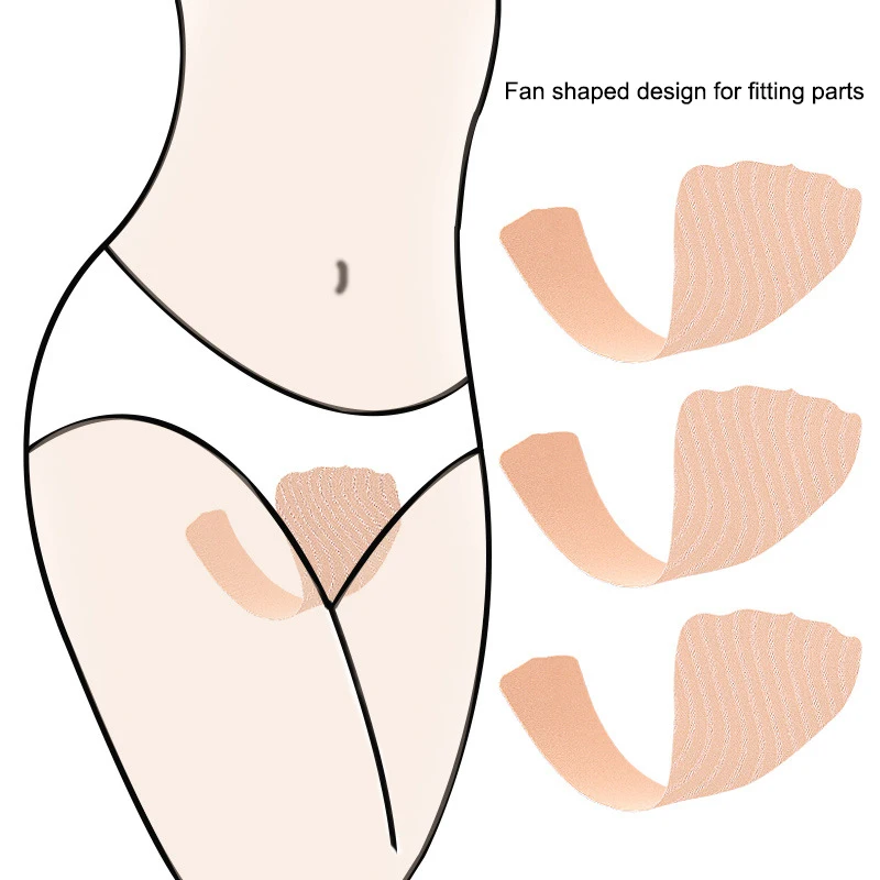 Wiederverwendbarer, wasserdichter Camel Toe Concealer, spurlos, unsichtbares Klebepad für Damen, Leggings, Bademode