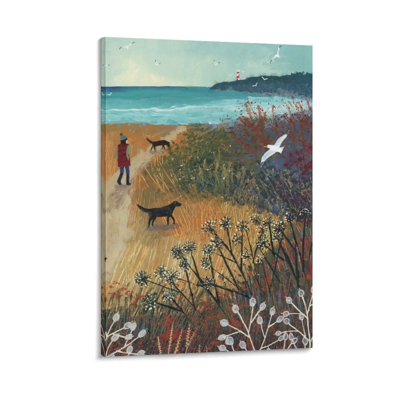 

Walk to the Sea Canvas Painting room decor anime posters