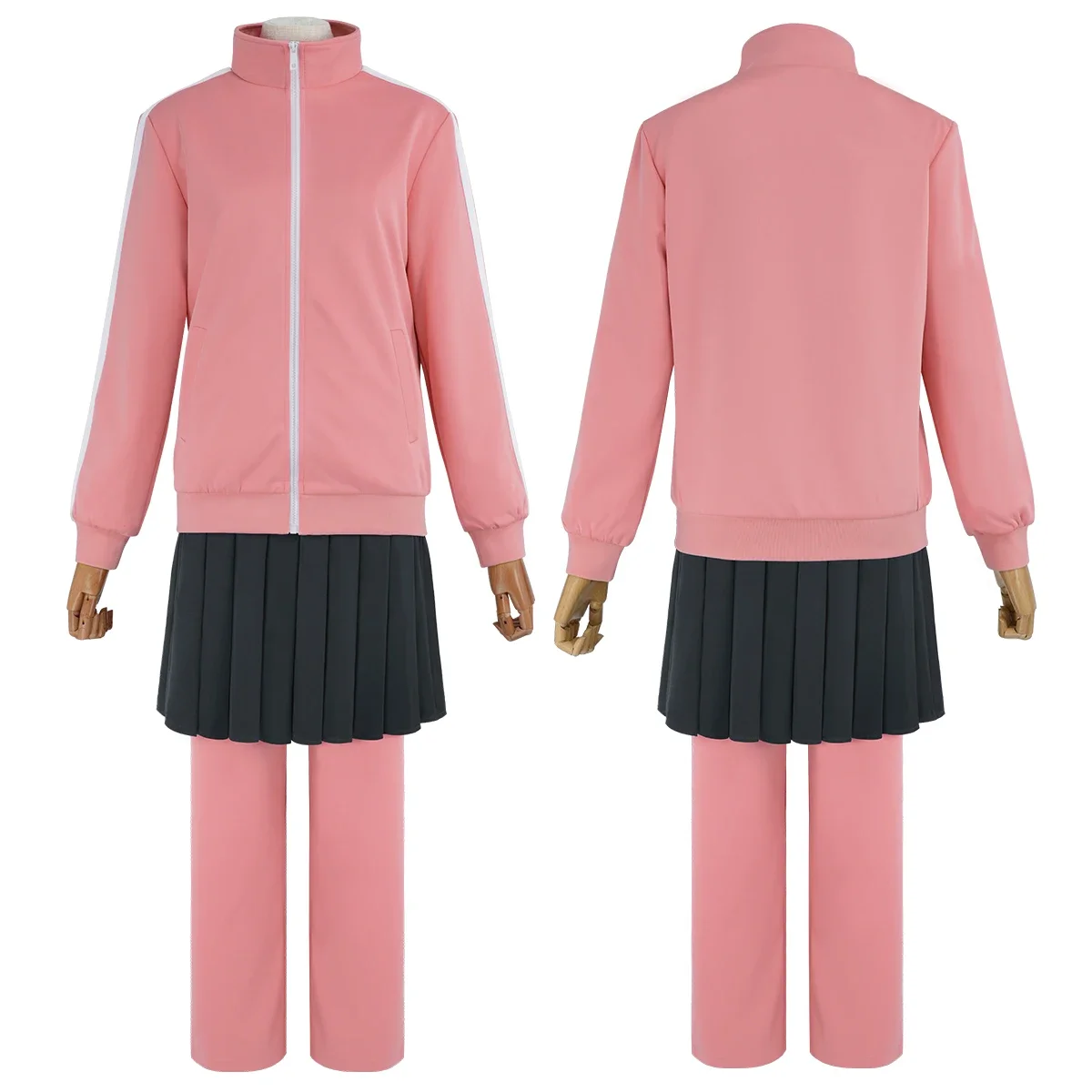 

Cosplay Bocchi The Rock Anime Gotoh Hitori Cosplay Costume Pink Tracksuit JK Skirt Pants T-shirt School Uniform Daily Wear