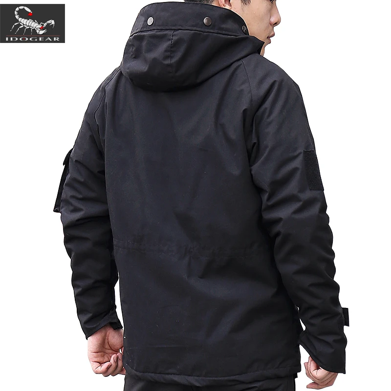 G8 Tactical Jacket Training Hiking Waterproof Thicken Fleece Warm Camouflage Parkas Winter Men Thermal Hooded Coat Tops