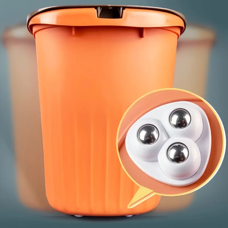 20 Stück selbstklebende Mini-Lenkrollen 360 ° Drehbare Geräuschlose Möbelrollen mit Edelstahl-Kugellagern Weiß/Schwarz – Detail 3