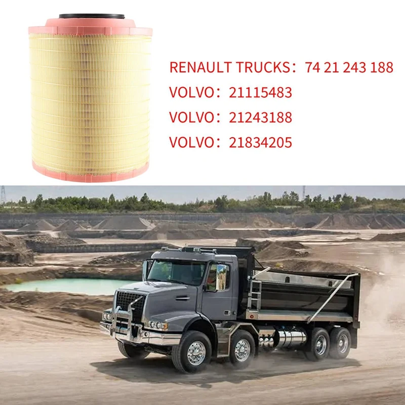 Air Filter Elements 21834205 21243188 21834205 21115501 23294956 E1024LS E1024L01 C 33 1460 For Volvo FH Truck Parts