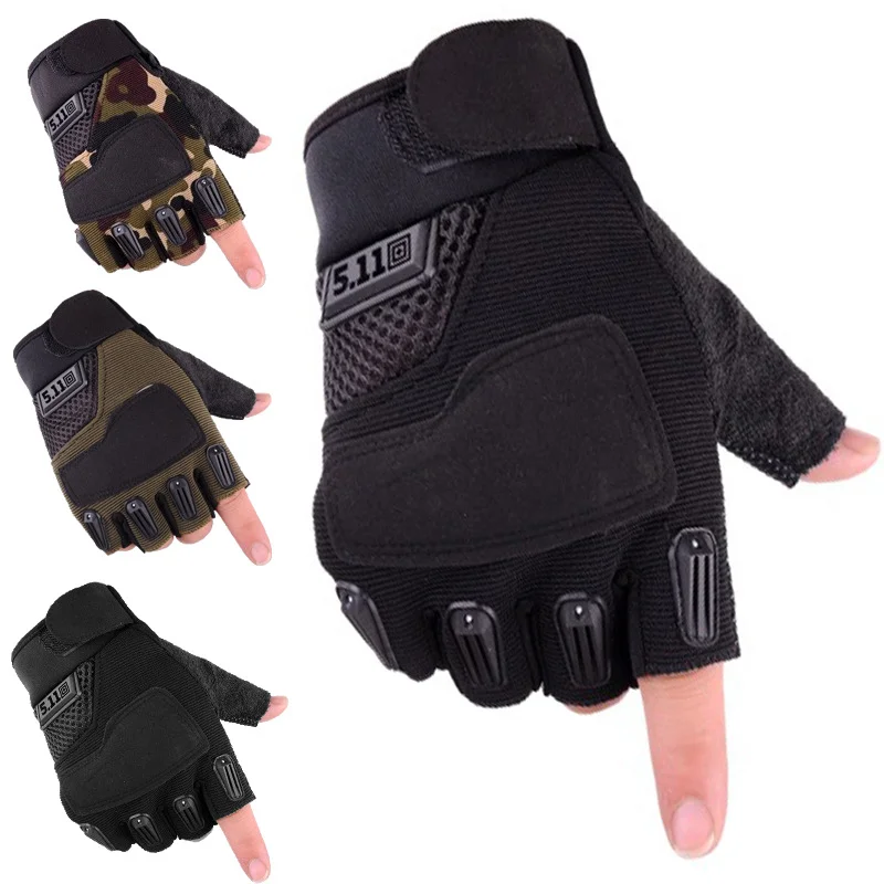 

Men Gym Gloves Half Finger Anti-skid Guantes Outdoor Sport Women Ridding Fingerless Gloves