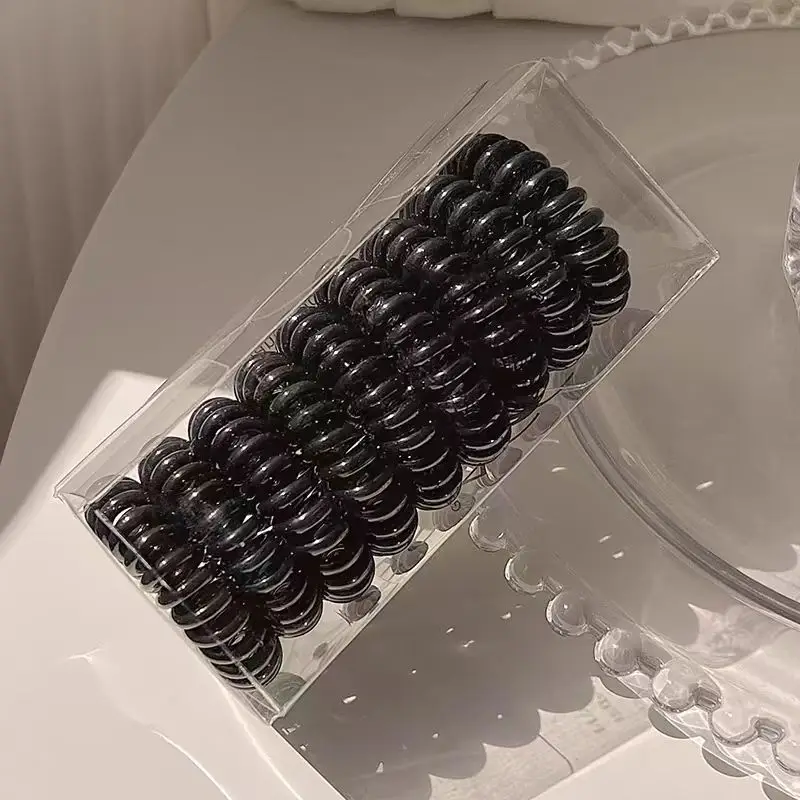 Hohe Elastische Haar Telefon Linie Band Internet Celebrity Neue Hohe Pferdeschwanz Seil Gummiband Weibliche Krawatte Kopf Seil – Detail 6