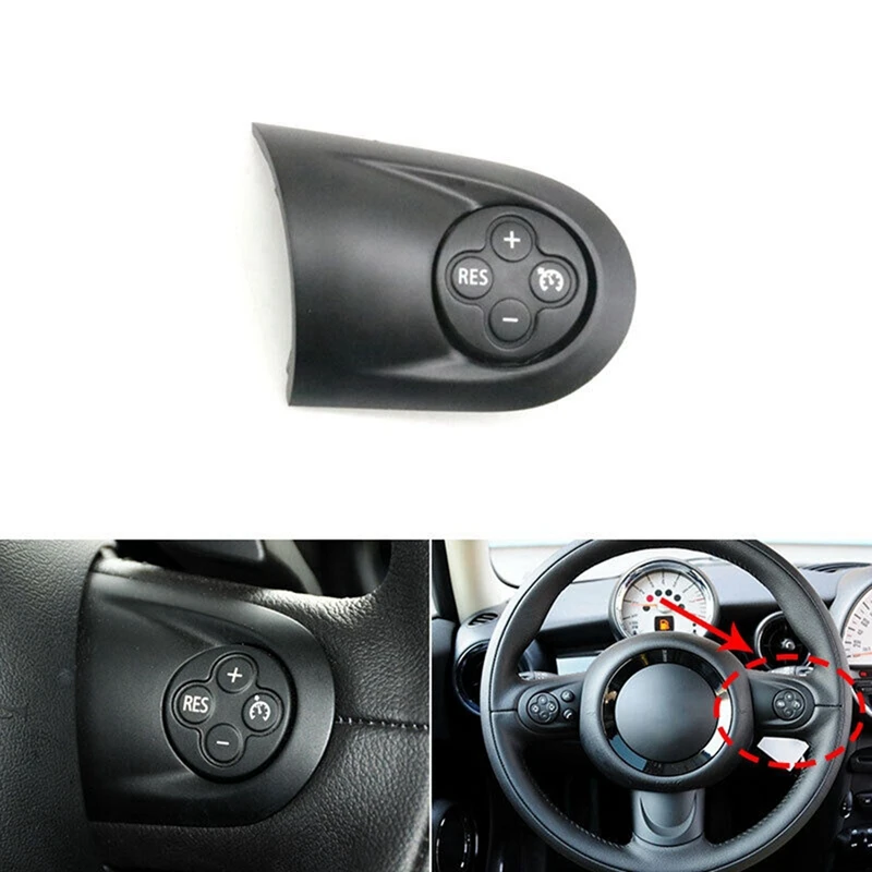 

Right Car Multifunction Volume Steering Wheel Switch Button Cover For MINI Cooper R55 R55 R57 R57 R58 R59 R59 R60 R61 Parts