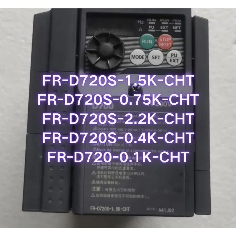 Used FR-D720S-1.5K-CHT FR-D720S-0.75K-CHT FR-D720S-2.2K-CHT FR-D720S-0.4K-CHT FR-D720-0.1K-CHT inverter Functional test OK
