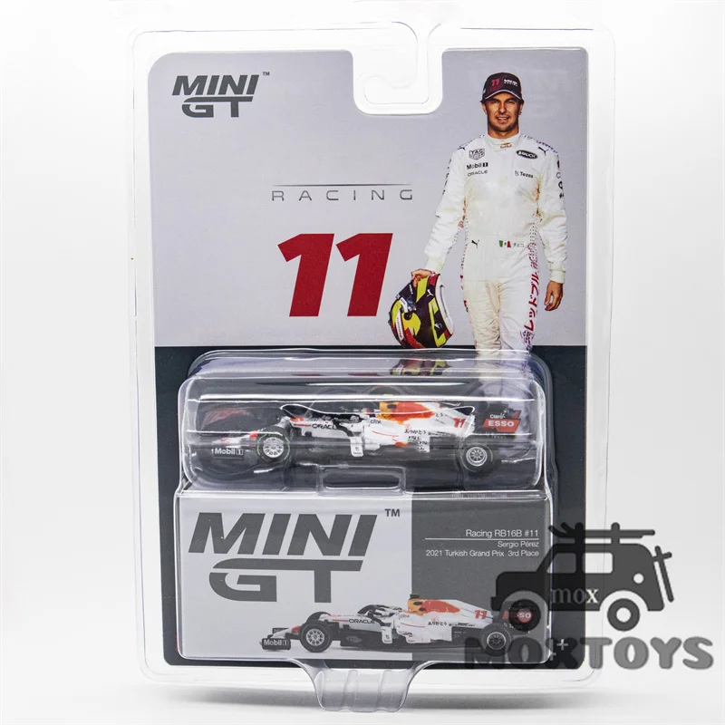 MINI GT Mijo 1:64 2021 F1 RB Racing RB16B Turkish GP White #33 Max / #11 S.Perez Model Car