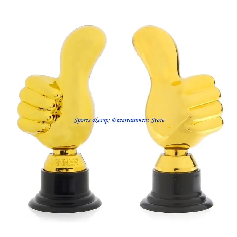 

G7NF 6Pcs Thumb Up Soccer Medals Prize Cup Competition Award Trophies