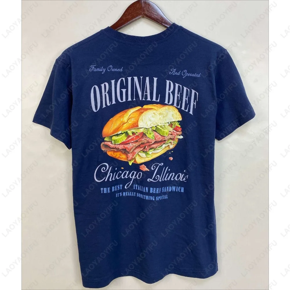 The Bear TV Series Tshirt The Original Beef of Chicagoland Shirt Family Meal Spaghetti  Jeremy Allen Fans Unisex Cotton Tee image 3