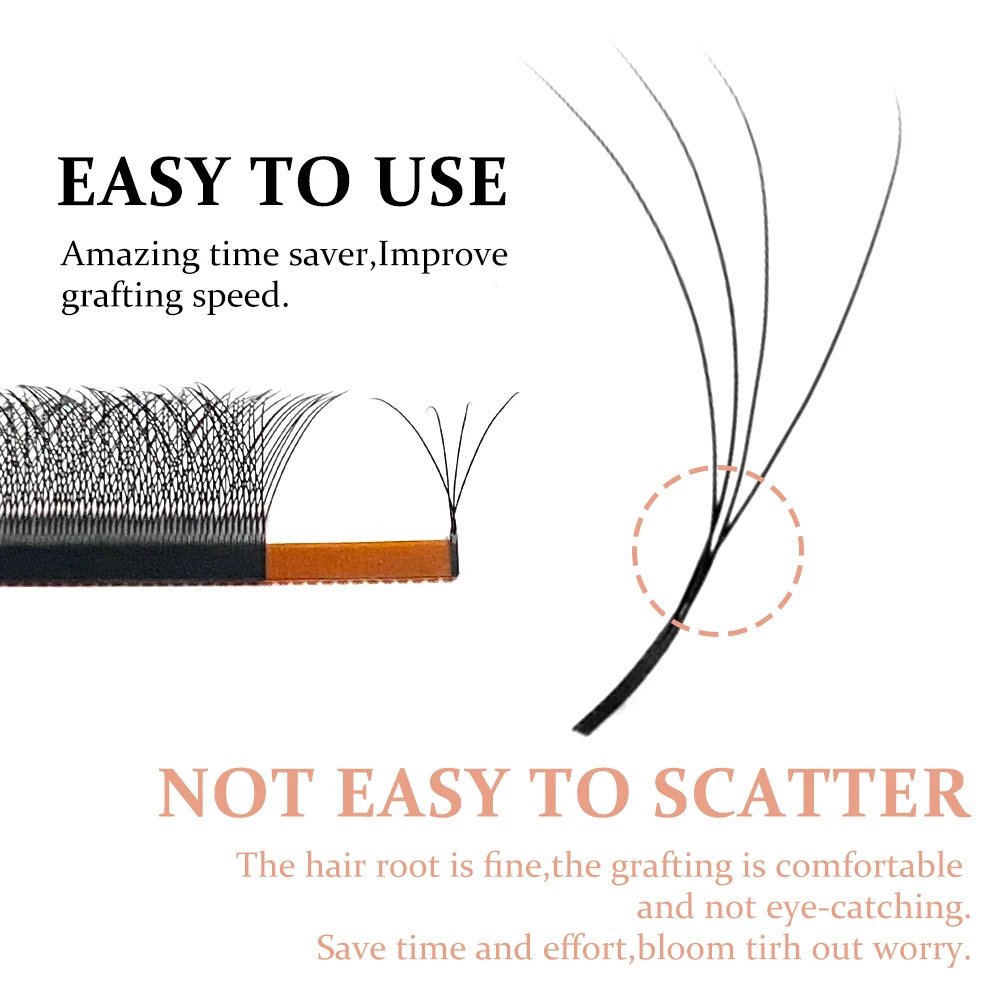 AILEISHI W 모양 속눈썹 연장, 사전 제작 볼륨 팬, W 스타일 인조 속눈썹, 내추럴 메이크업 도구, 도매, 3D, 4D, 5D