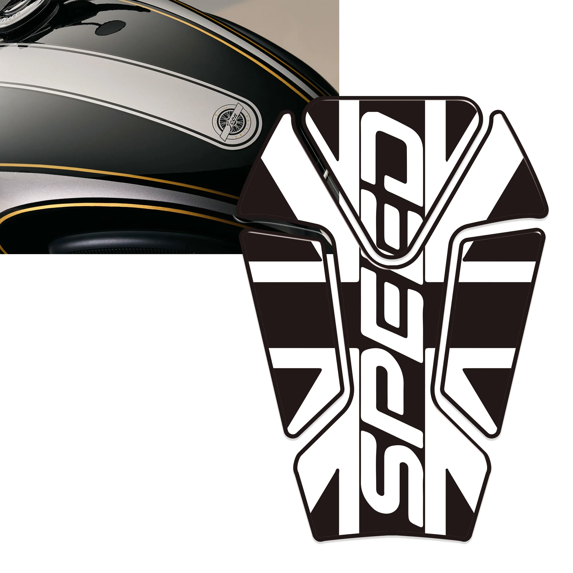 Motorcycle Accessories  Stickers 3D Protection  For Triumph Speedmaster T100 T120 Street Cup Bobber MTE080 Sticker Packs