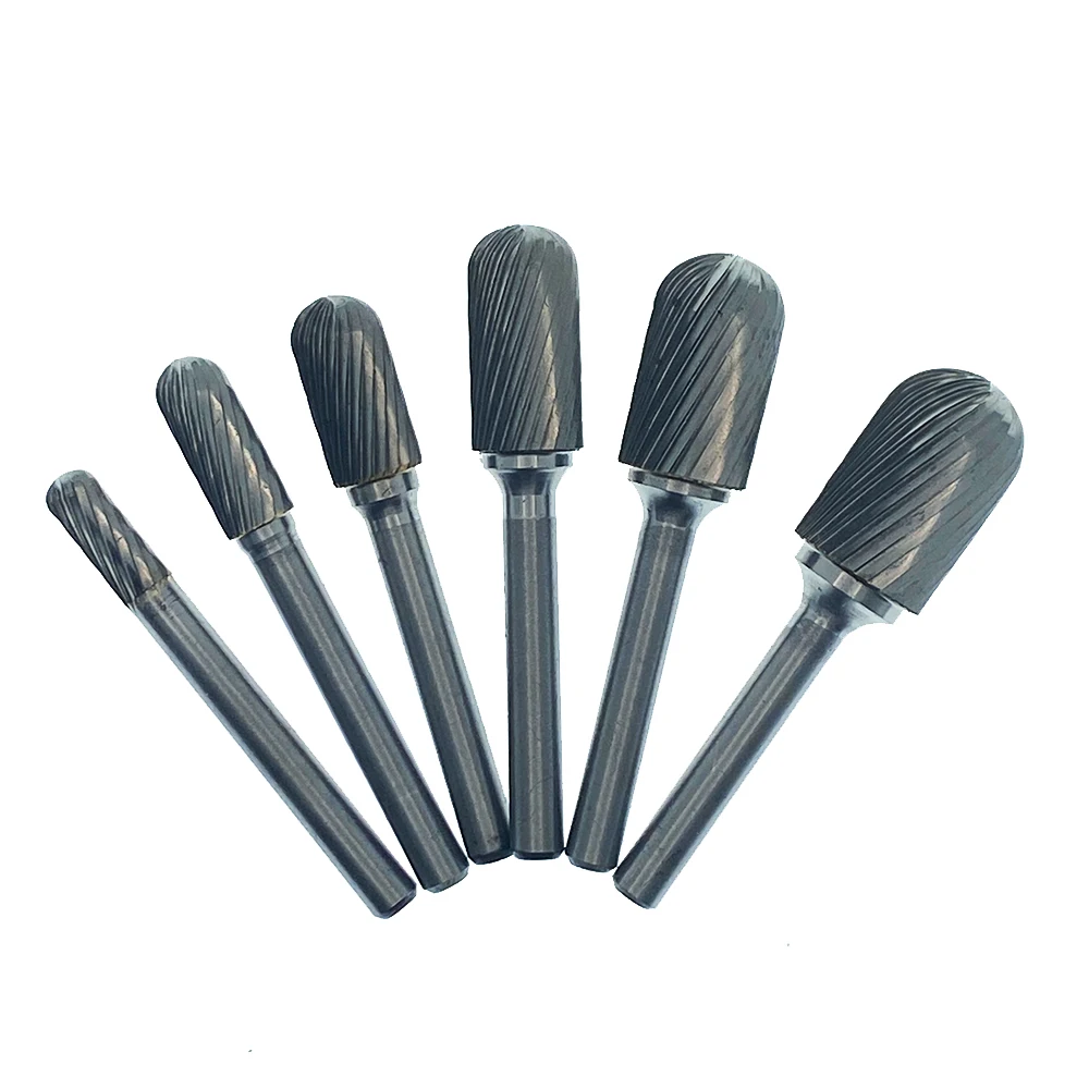 Imagem -03 - tipo Cabeça Tungsten Carbide Rotary File Tool Point Burr Die Grinder Ferramentas Abrasivas Broca Fresagem Carving Bit para Metal Wood mm c