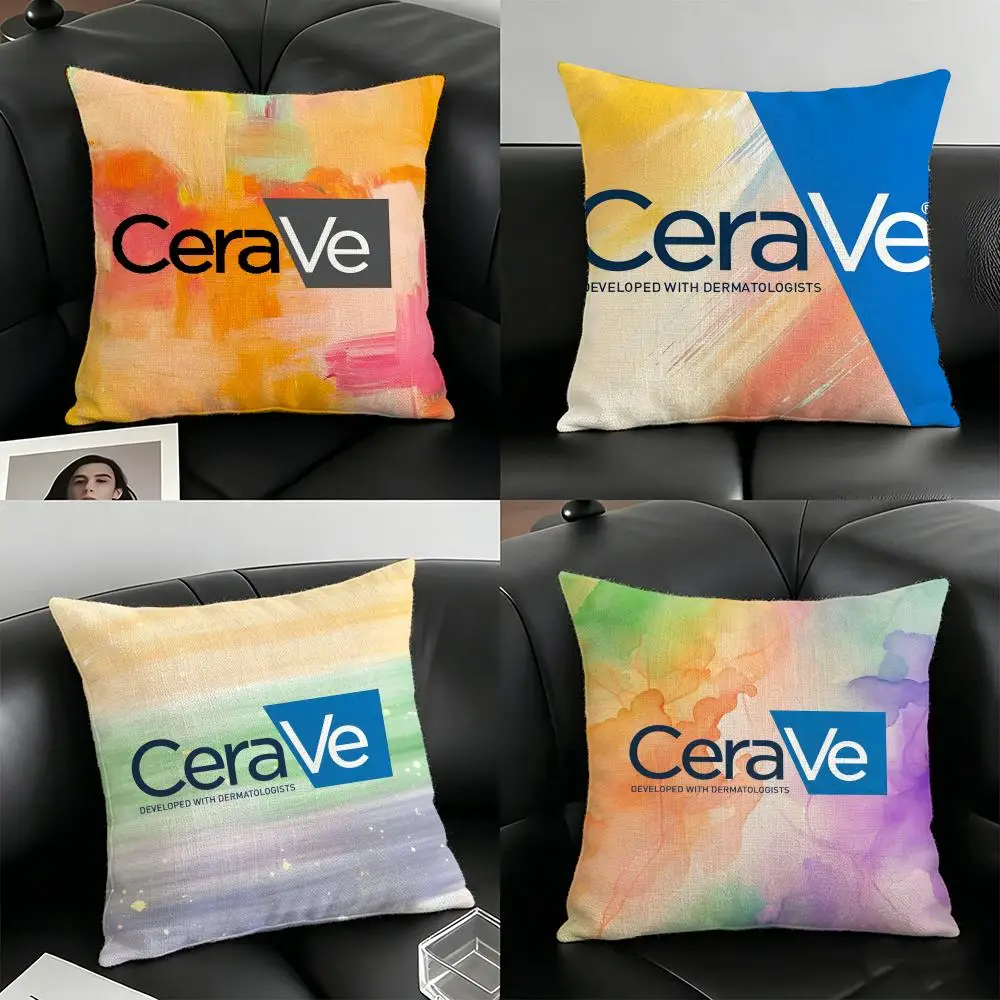 C-CeraVe FASHION BRAND Funda de almohada de lino, fundas de almohada para sofá, sala de estar, banco, patio, suelo, decoración del hogar