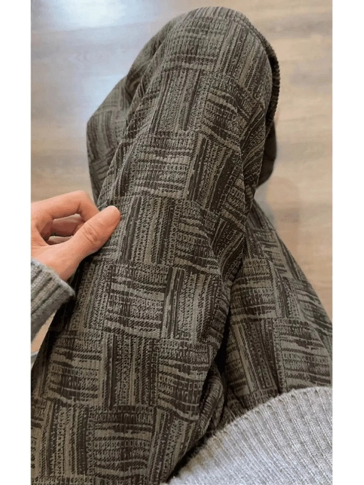 

Men's Plaid Dyed Pants Autumn Straight Leg Casual Trousers Oversize American Sle Drapey Wide Leg Pants Wear Resistant