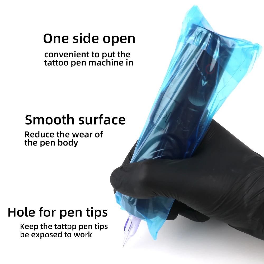 100 قطعة قلم الوشم مقاوم للماء حاجز فيلم واقية الوشم آلة التعبئة والتغليف الملونة القلم طبقة رقيقة واقية مكافحة الحشف