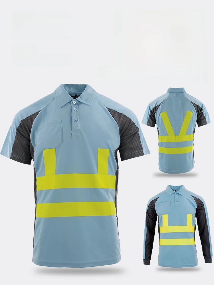 

Быстросохнущая светоотражающая летняя спецодежда для строительных работ и сборщиков мусора, с длинным рукавом