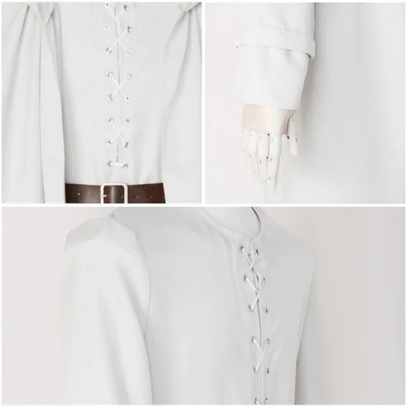 25COSThe Lord of The Rings Gandalf Long Sleeve Robe with Cloak Cosplay Costume Halloween Masquerade Carnival Party Outfits for M