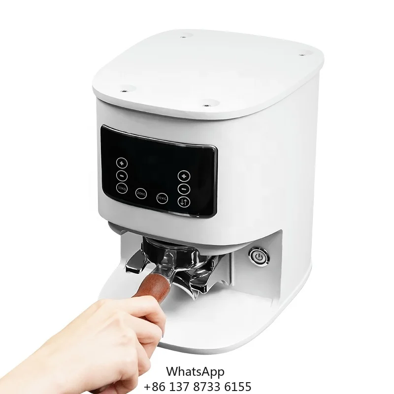 

New Commercial Automatic Coffee Tamper Black White Suitable For 58mm