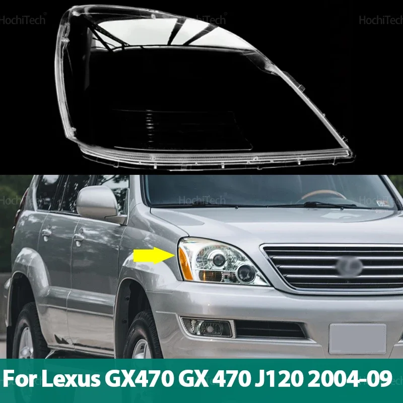 

For Lexus GX470 GX 470 J120 2004-2009 Car Headlamp Cover Headlight Lens Glass Cover Lampshade Bright Shell Lens Covers