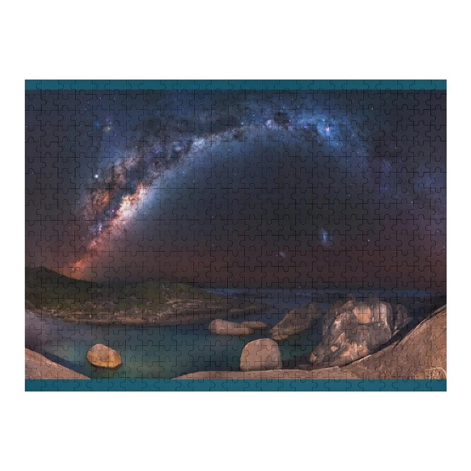 Quebra-cabeça da via láctea personalizado com foto personalizada quebra-cabeça animal de madeira
