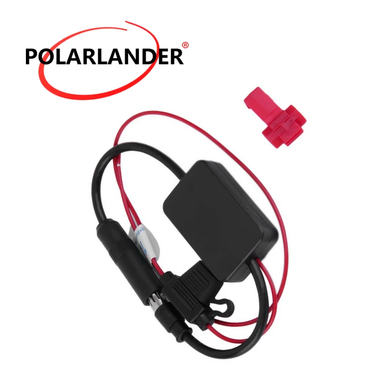 Car Radio Aerials Accessories Universal Signal Amp Booster Auto Car FM Antenna Amplifier 12V for Marine Car Vehicle Boat