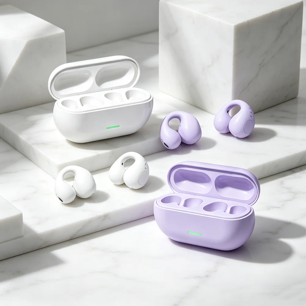 TWS Bluetooth Headphones Bluetooth Earbuds Bluetooth Headsets with Dual-mic Arrays Ensure Exceptional Voice Clarity in Crowds