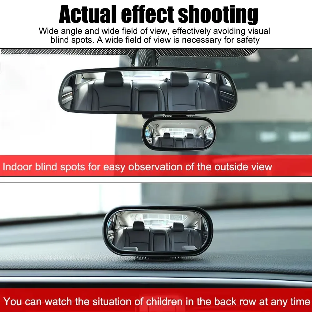 360° Adjustable Universal Car Accessories Car Mirror Auxiliary Rear View Mirror Wide Angle Side Rear Mirrors Reverse Blind Spot