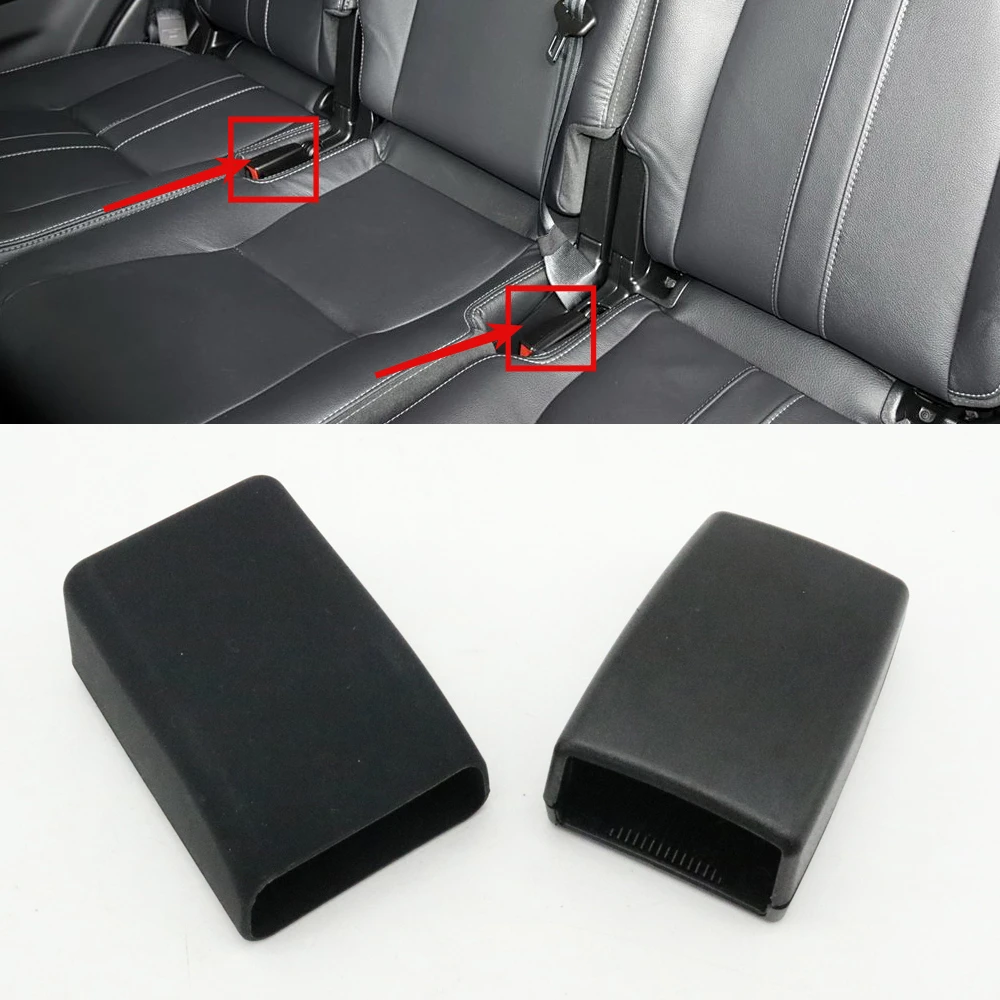 

1Set Rear Seat Belt Socket Snap Shell Cover Second Row Safety Lock Protection Case For Land Rover Discovery 3 4 LR3 LR4 LR009291