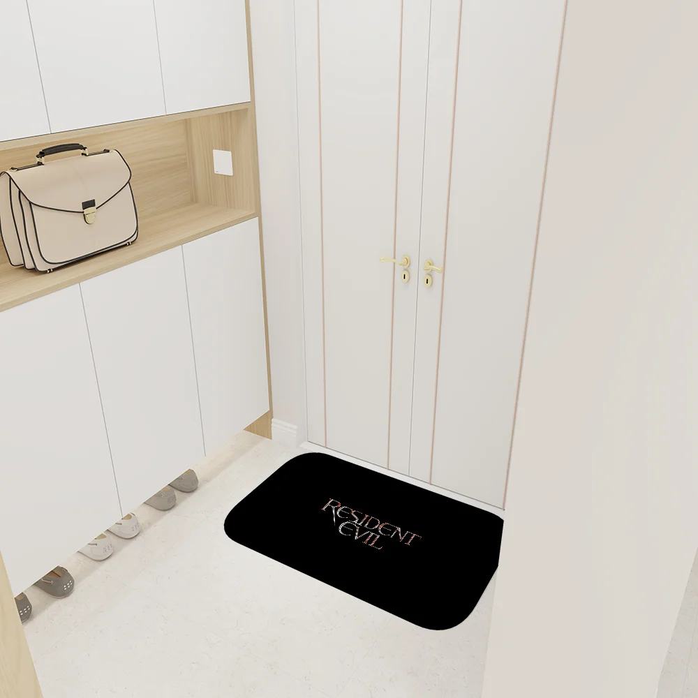 سجادة أرضية الشر المقيمة المضادة للانزلاق تمتص الماء بشريط طويل وسادة غرفة النوم حصيرة ألفومبرا