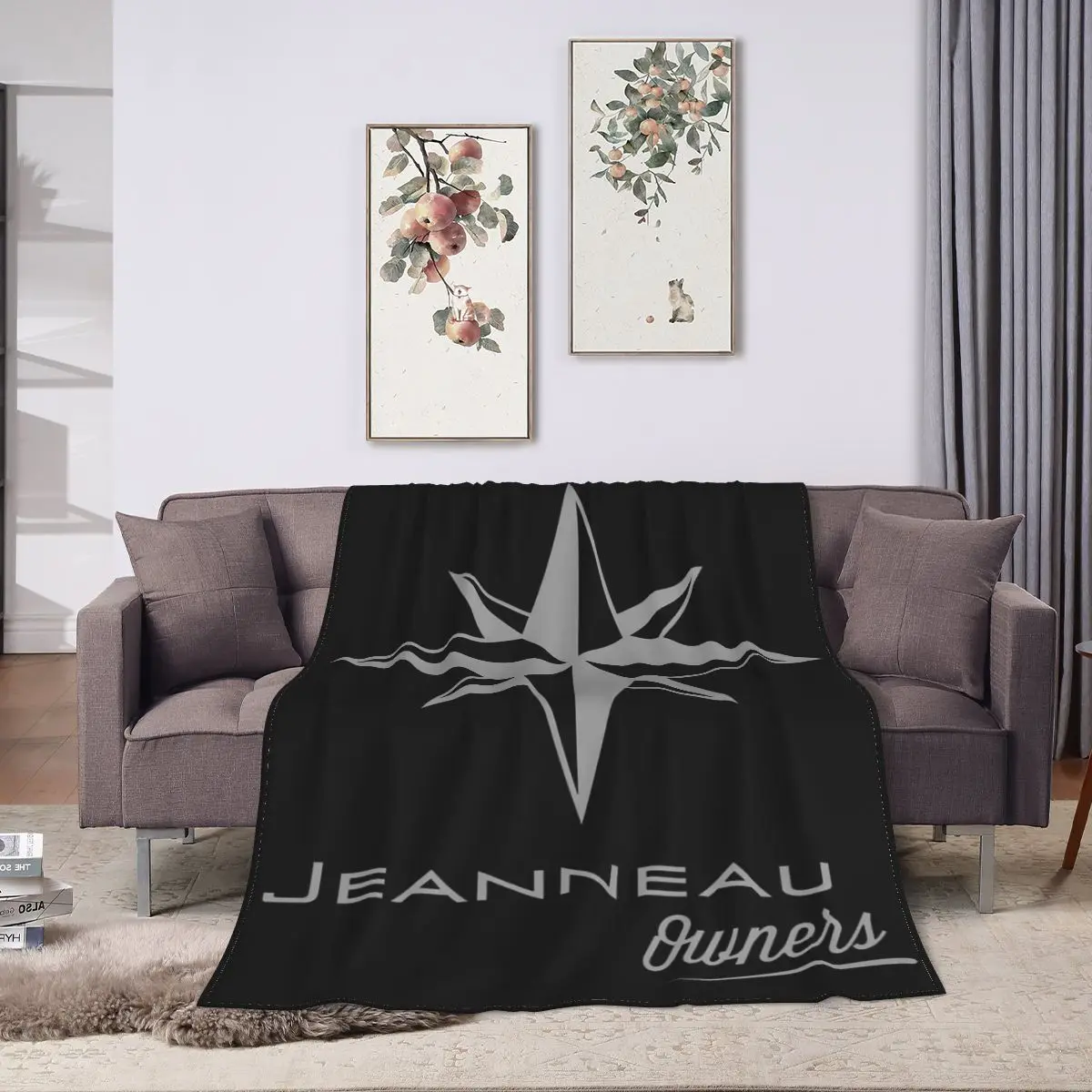 Jeanneau Yachts Blankets Flannel Breathable Sofa Throw Blankets For Couch Bedding Travel Throws Bedspread Quilt