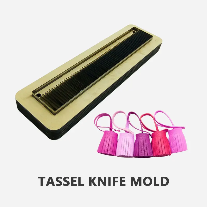 

Tassel Knife Mold Leather Tassel Cutting Die for DIY Leather Tassel Keychain Jewelry Making Craft Tool