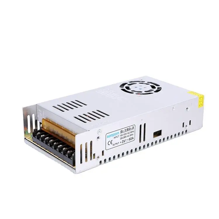 LED Switching Power Supply  S-180-3 Output3V 60A DC 180W Lighting Transformer Power Adapter