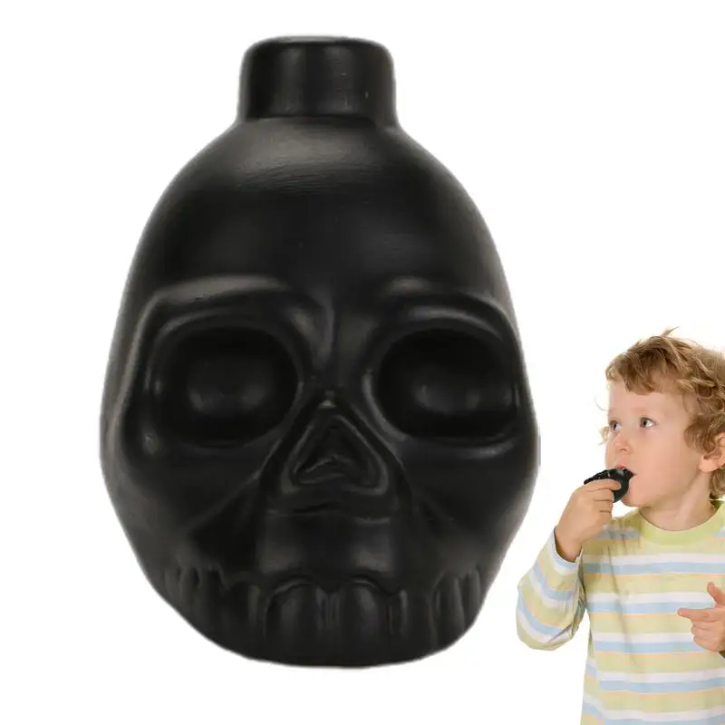 Black Skull Whistle Produces Loud Human-like Screams High Decibel Loud Aztec Death War Cry Scream Skull Whistle Of Death For