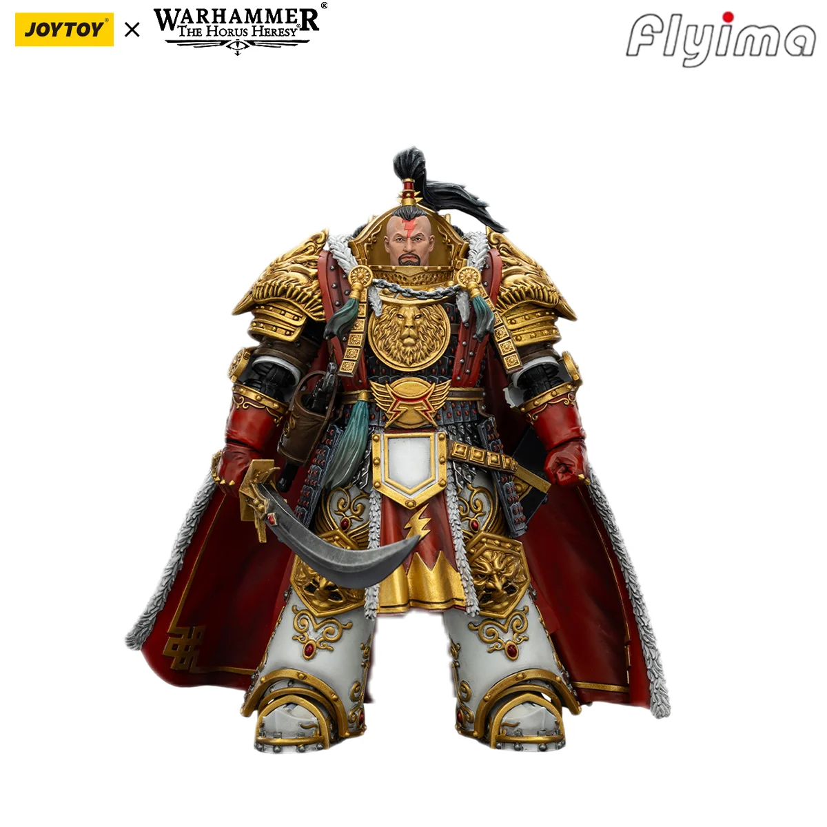 [EN STOCK] JOYTOY Warhammer 30K Figura de Acción 1/18 White Scars Jaghatai Khan Primarca de la Legión V Modelo
