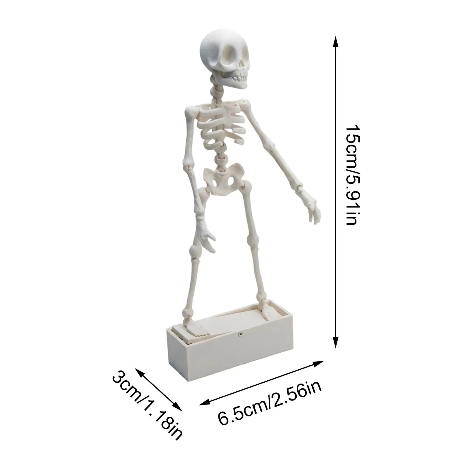 Creative Fish Tank Bubbler Decorations Realistic Decorative Interactive Dancing Skeleton Aquarium Bubbler with Air Hose - view 6