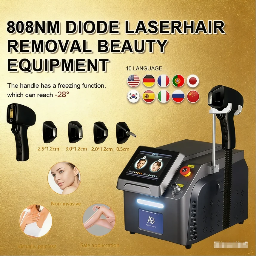 

BEST 1064 755 808nm Diode Laser Hair Removal Machine Permanent Hair Removal Epilator Fast Speed Beauty Salon Machine