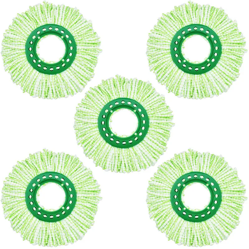 2/3/4/5pcs Mop Replacement Heads For Libman Tornado Spin Mop System Machine Washable Microfiber Mop Refill Head