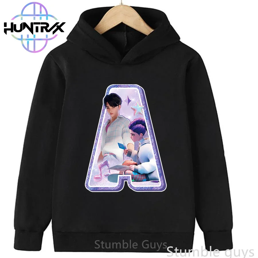 

Autumn Kids Kpop Demon Hunters Hoodie Boys Clothes Girls Letter A-Z Print Anime Style Wear Hooded Top​