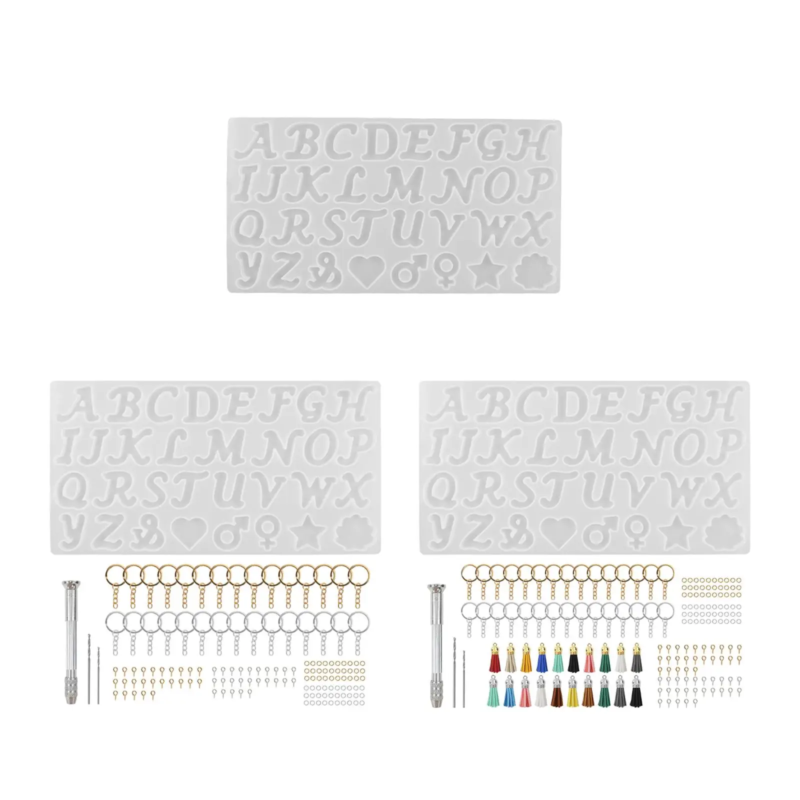 

Формы из силиконовой смолы с алфавитом, легко чистящиеся, многоразовые, легко демонтируемые для DIY