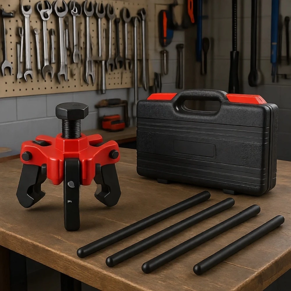 

Adjustable 3-Jaw Harmonic Balancer Puller Kit for Crankshaft Damper Removal on Cars and Trucks