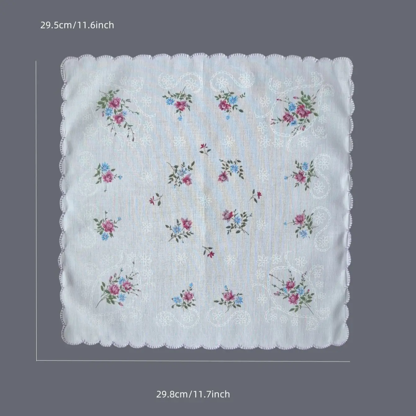 Women's Printed Cotton Handkerchiefs, Retro 6pcs