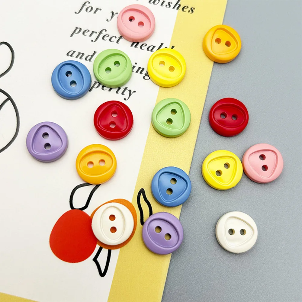 10pcs 11.5mm Round Plastic Buttons For Children Clothing DIY Coat Sweater Dress Decorative Handmade Sewing Supplies Accessories